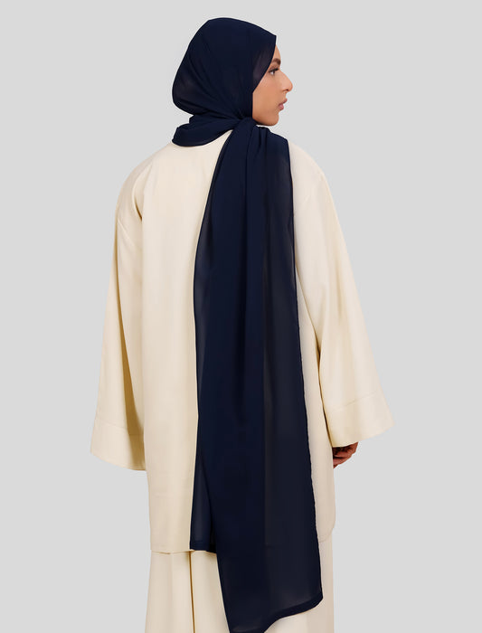 Plain Hijab - Midnight Navy