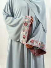 BLOOM ABAYA- ICE  BLUE