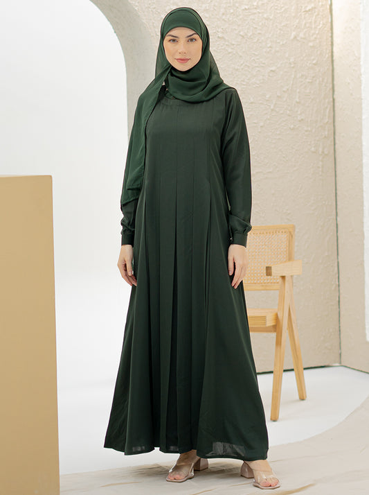 RAMIEL MAXI ABAYA - BOTTLE GREEN