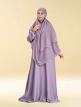 SHANAZ KHIMAR SET - LILAC