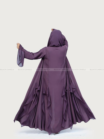 Aida Abaya-Wine purple