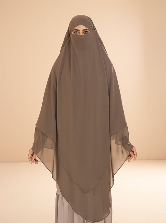 BAREERAH KHIMAR-CARAMEL BROWN