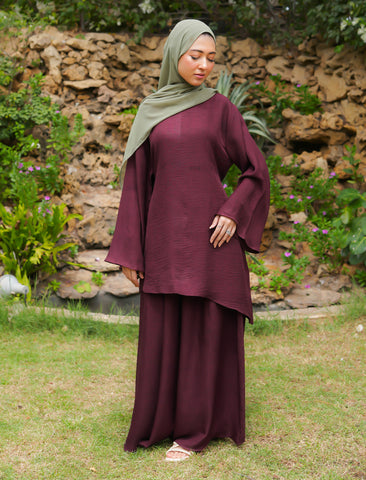 CO-ORD SET - DEEP WINE