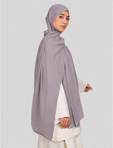 Plain Hijab - Grey