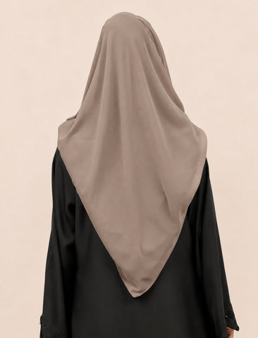 REVERSIBLE MISRI HIJAB- BLACK AND BEIGE