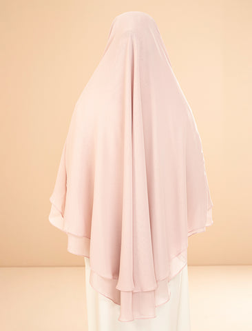 2-LAYER KHIMAR-POWDER PINK