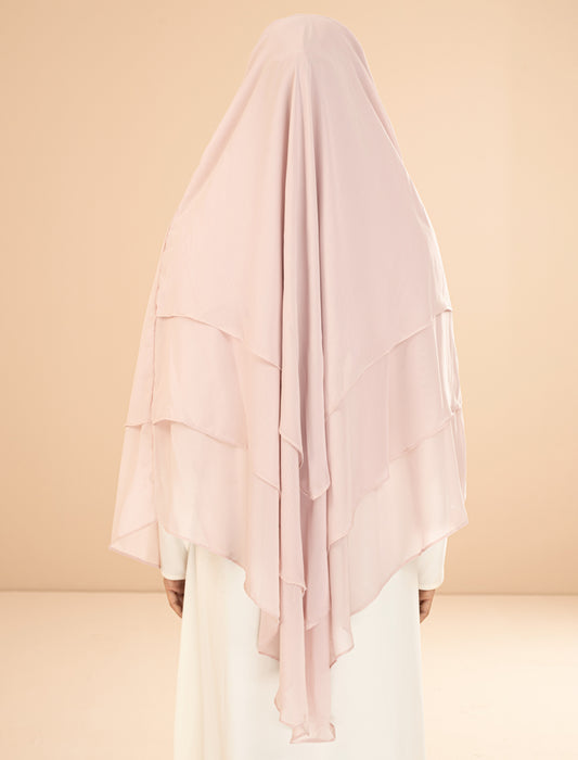 SHANAZ KHIMAR-POWDER PINK