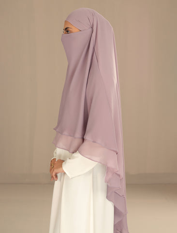 2-LAYER KHIMAR-LIGHT LILAC