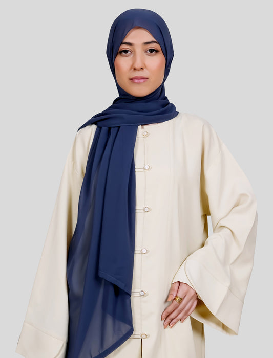 Plain Hijab - Navy Blue