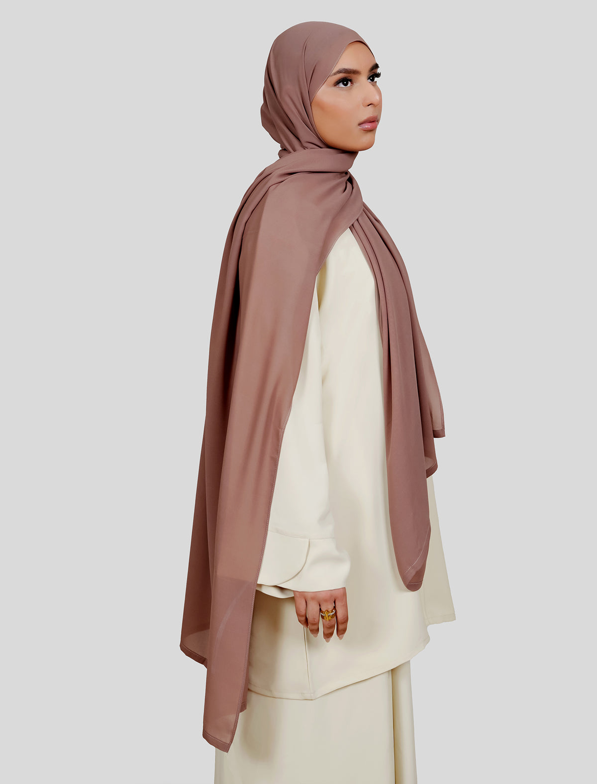 Plain Hijab - Rosewood