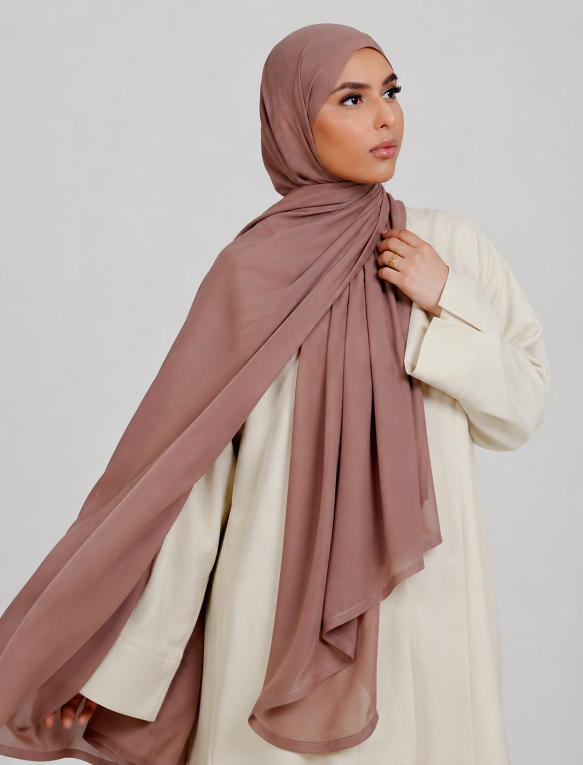 Plain Hijab - Rosewood