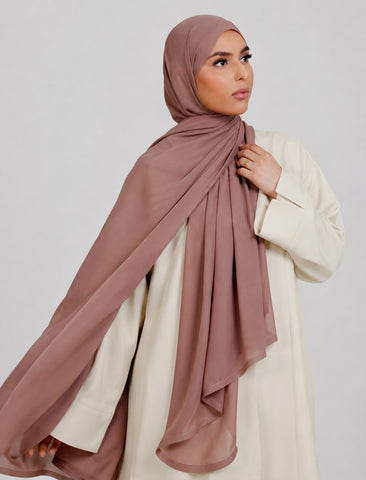 Plain Hijab - Rosewood