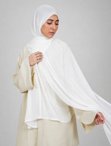 Plain Hijab - Snow