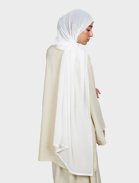 Plain Hijab - Snow