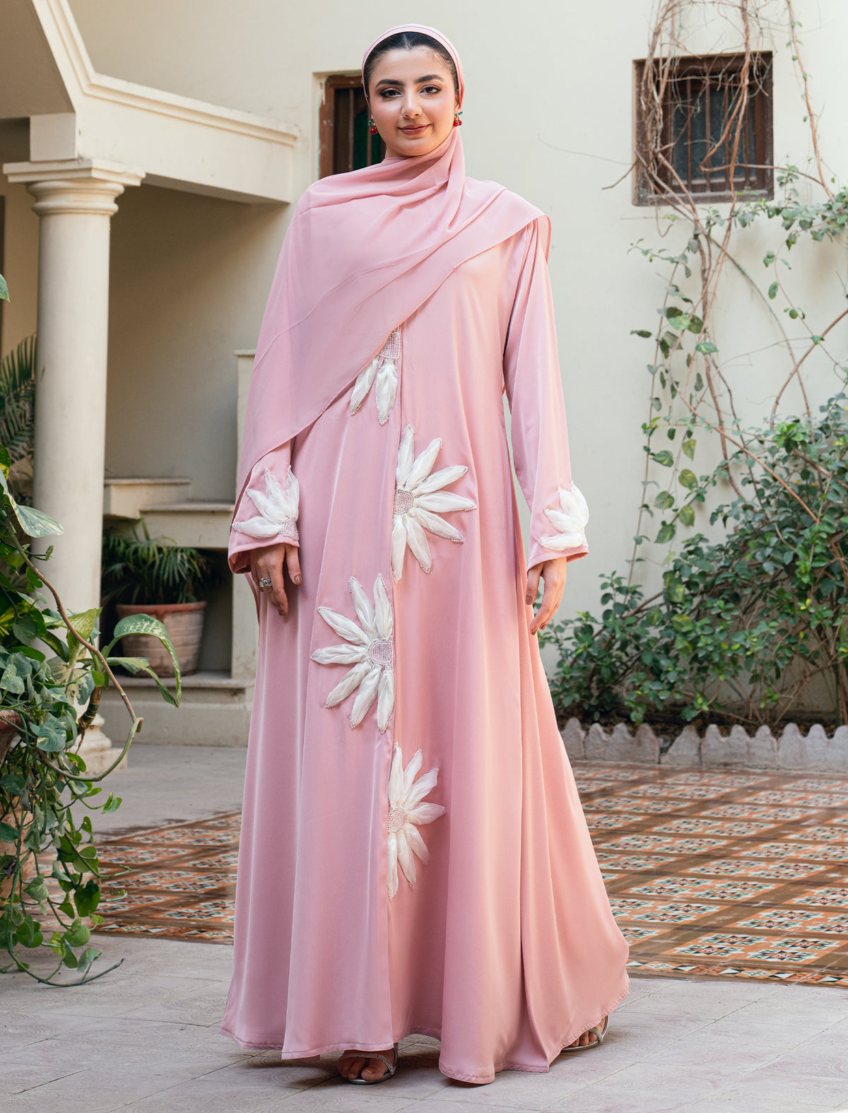 EMBELLISHED DUSKY ROSE