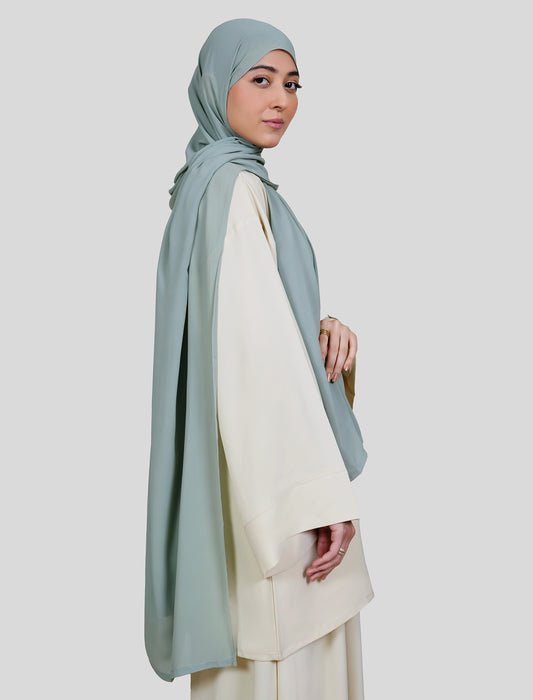 Plain Hijab - Sage Mist