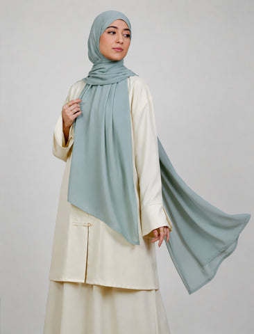 Plain Hijab - Sage Mist