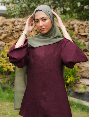 CO-ORD SET - DEEP WINE