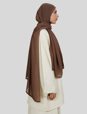 Plain Hijab - Cocoa