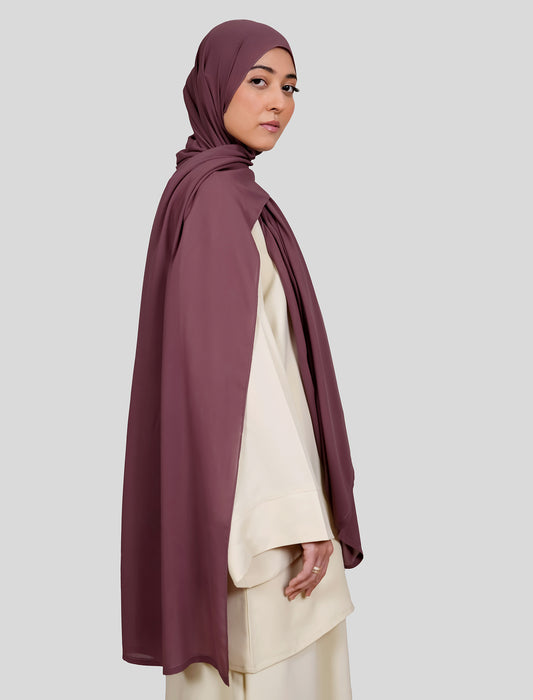 Plain Hijab - Mulberry