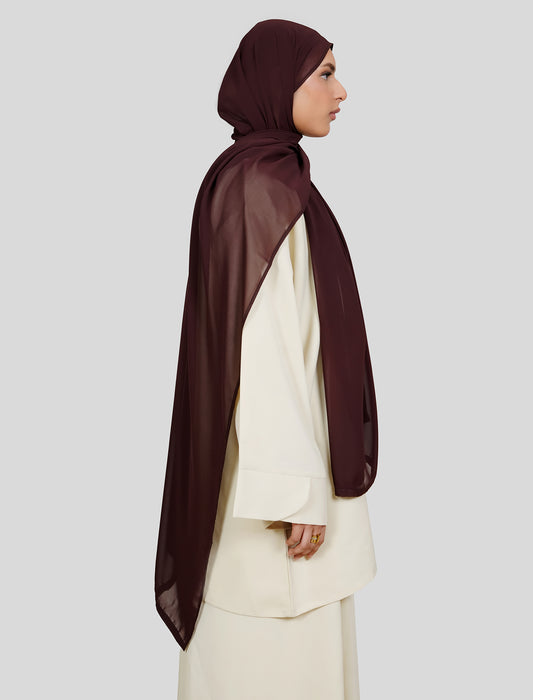 Plain Hijab - Espresso