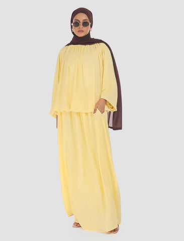 Co-ord set- butter yellow