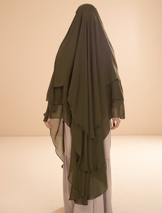 BAREERAH KHIMAR-OLIVE