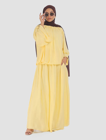 Co-ord set- butter yellow