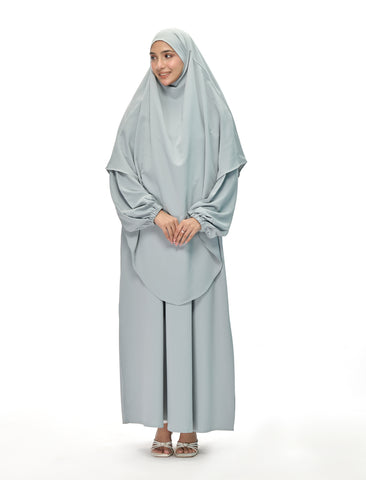 KHIMAR ABAYA SET– PISTACHIO