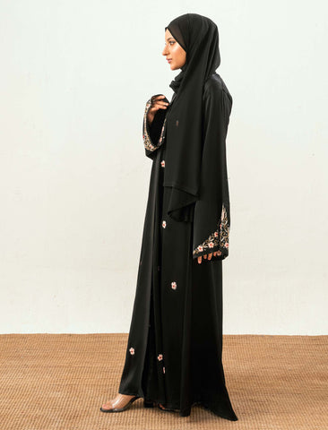 HANEEN ABAYA- BLACK