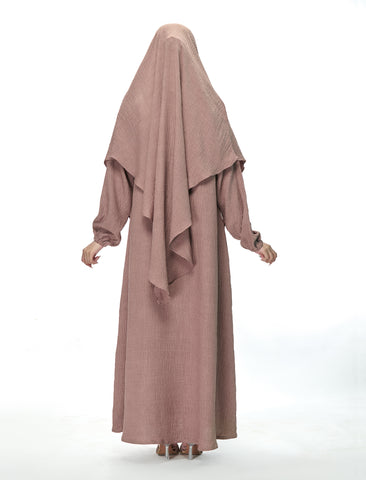 KHIMAR ABAYA SET - LIGHT TAUPE (MOMMY)