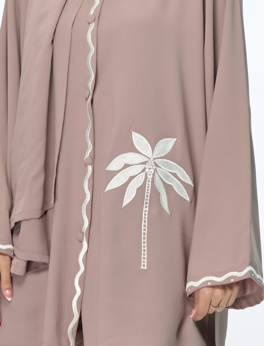 EMBROIDERED CO-ORD SET– GREY