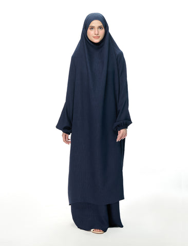 JILBAB SET– NAVY BLUE