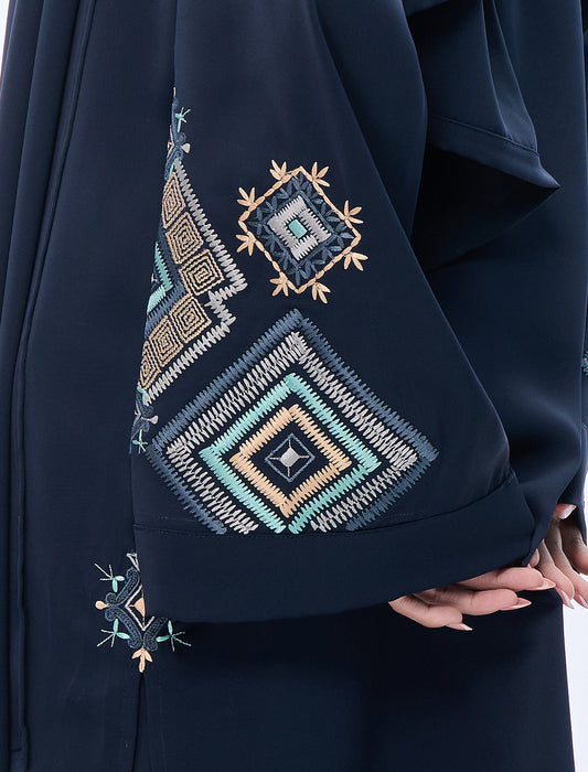 EMBROIDERED CO-ORD SET– NAVY BLUE