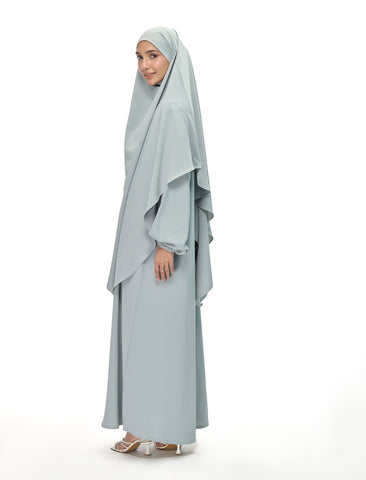 KHIMAR ABAYA SET– PISTACHIO
