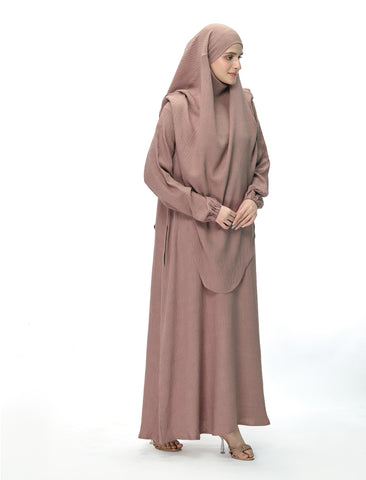 KHIMAR ABAYA SET - LIGHT TAUPE (MOMMY)