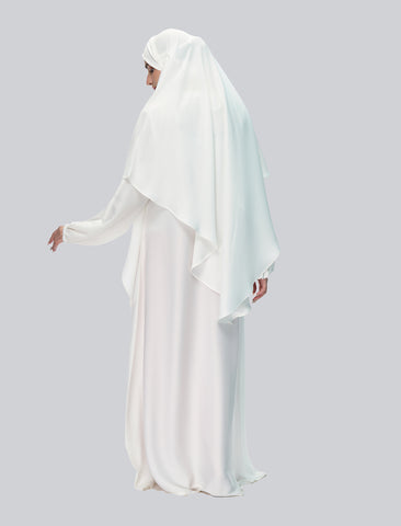 KHIMAR ABAYA SET- WHITE (MOMMY)