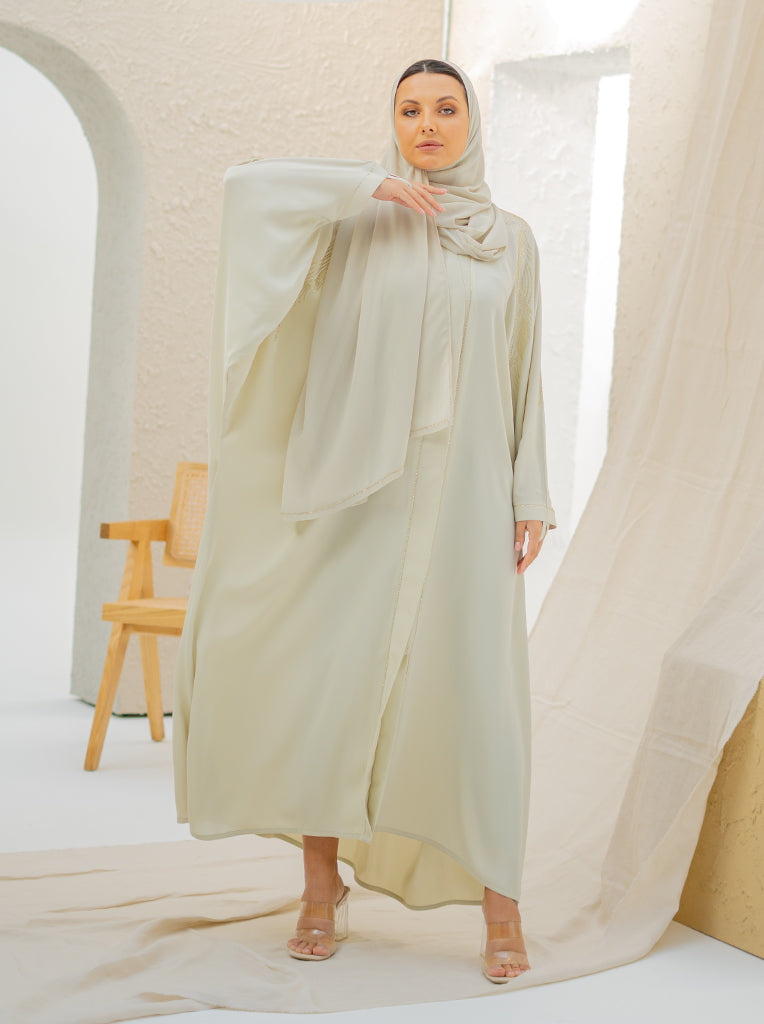 ANISA FARASHA ABAYA- PISTACHIO