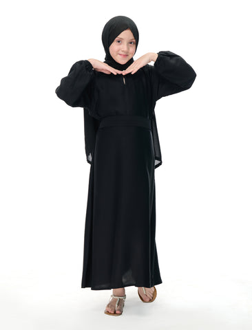 BASIC MAXI ABAYA – BLACK (KIDS)