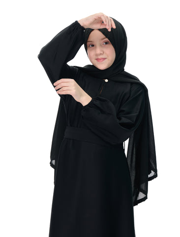BASIC MAXI ABAYA – BLACK (KIDS)