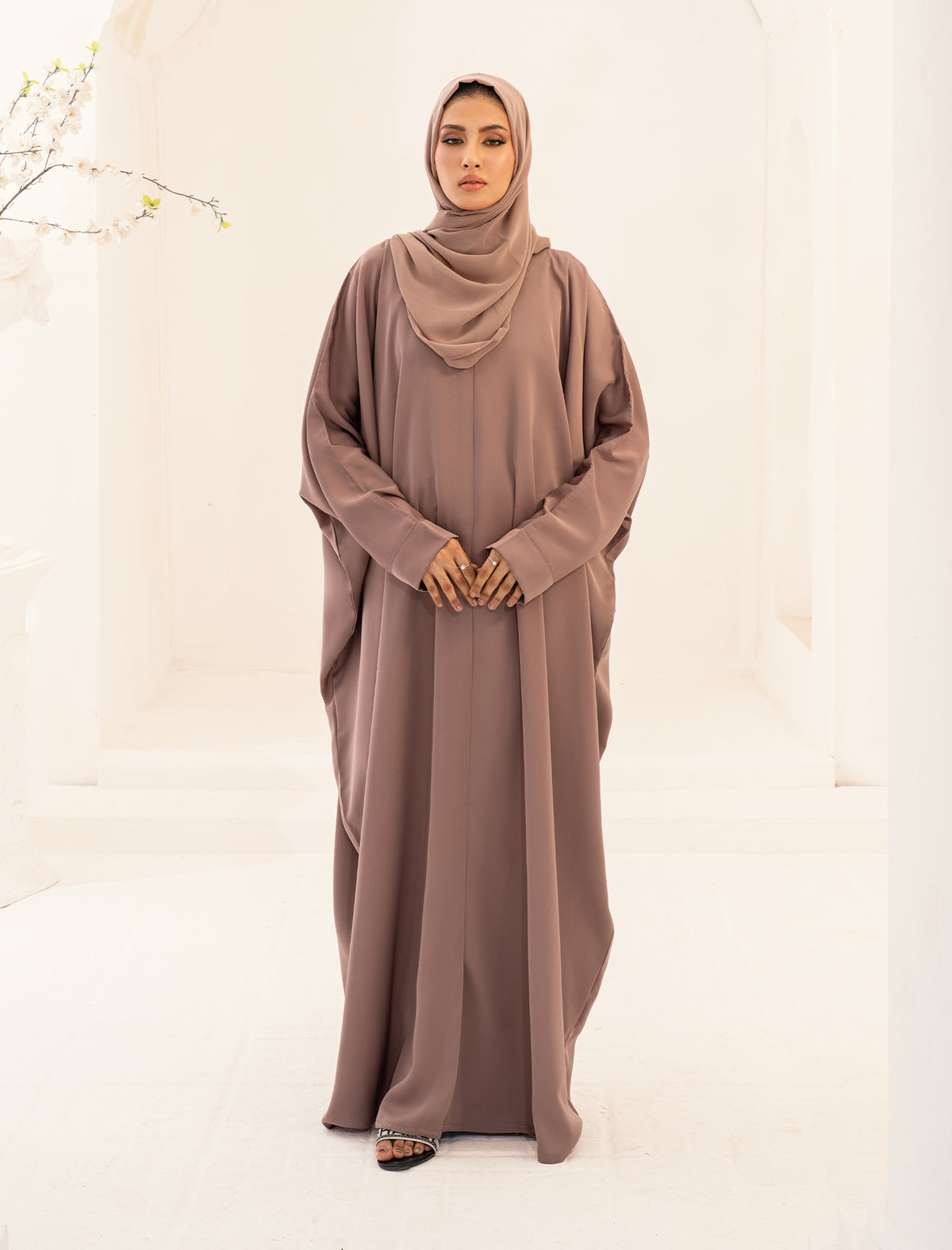 DHIA BASIC ABAYA- COFFEE