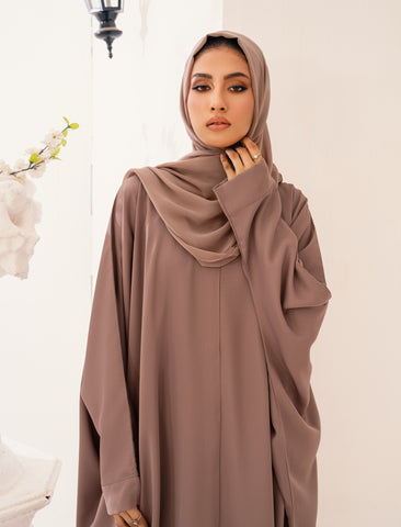 DHIA BASIC ABAYA- COFFEE