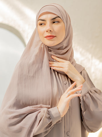 JOUMANA BASIC ABAYA - WARM GREY