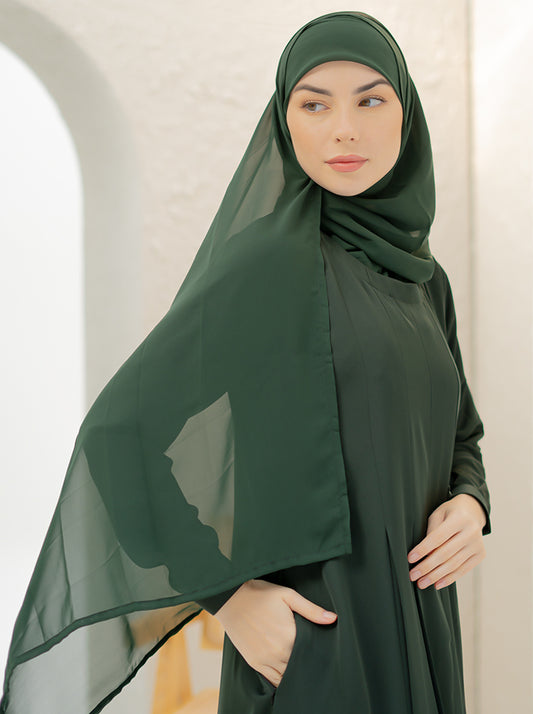 RAMIEL MAXI ABAYA - BOTTLE GREEN