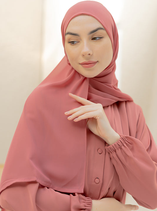 ZAYD MAXI ABAYA- TEA PINK