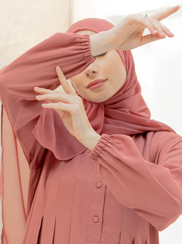 Zayd Maxi Abaya- Tea Pink