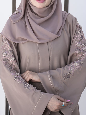 FATEMEH FRONT OPEN LUXURY ABAYA