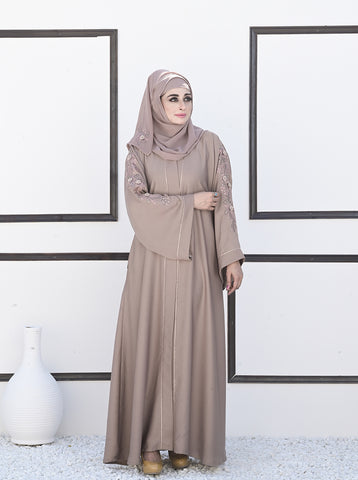 FATEMEH FRONT OPEN LUXURY ABAYA