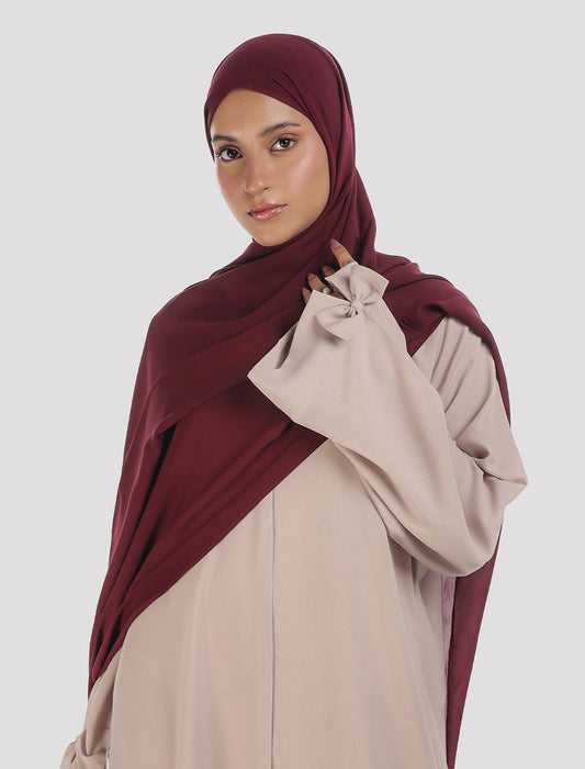Hijab-Deep Maroon