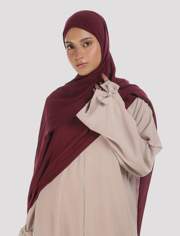 Hijab-Deep Maroon